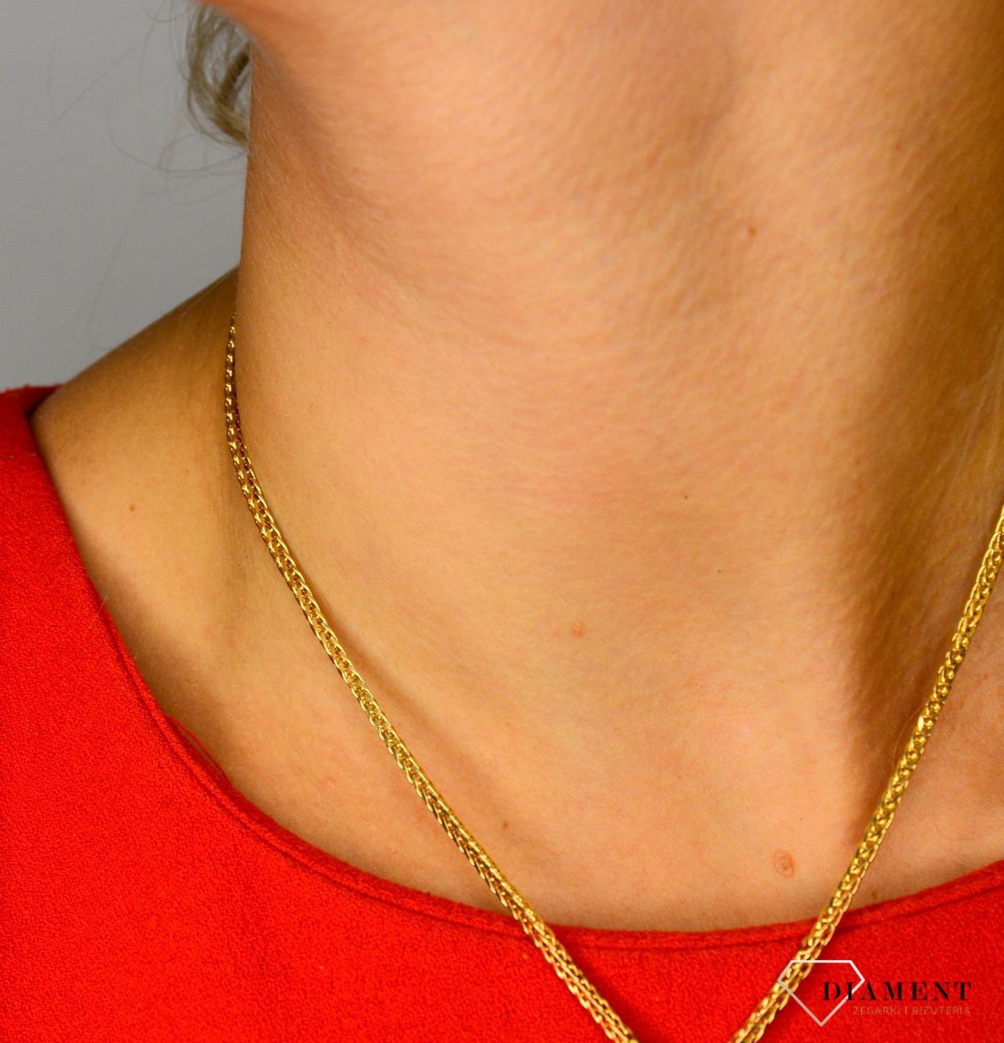 Złoty łańcuszek 585 Lisi ogon 2 mm LA 495B 2mm ✅ Złoty łańcuszek o splocie lisi ogon wykonany z wysokiej jakości złota próby 585 ✅.jpg